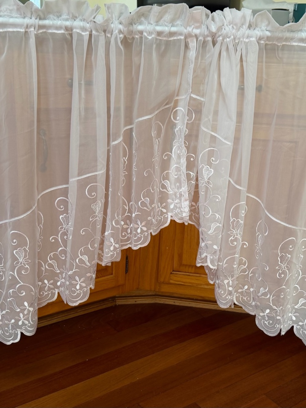 Swag Sheer Valances- Made in Turkey
54”W